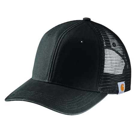 Carhartt Men's AH5298 Canvas Mesh Back Cap OS Hats Unassigned Black AH5298-M / 105298-BLKOS